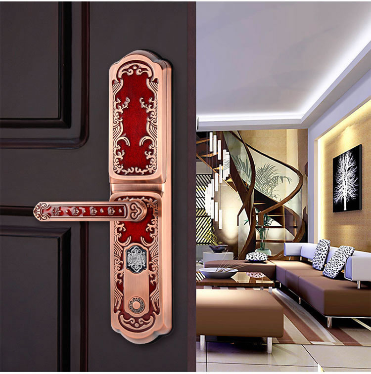 玉蛟龍智能門鎖 智能鎖防窺視輸入、半導體/光學指紋傳感器