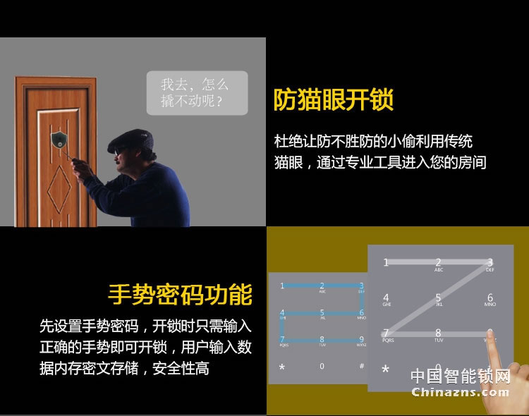 恒眾鑫E91物聯(lián)網(wǎng)智能鎖 防盜門智能密碼鎖滑蓋指紋解鎖