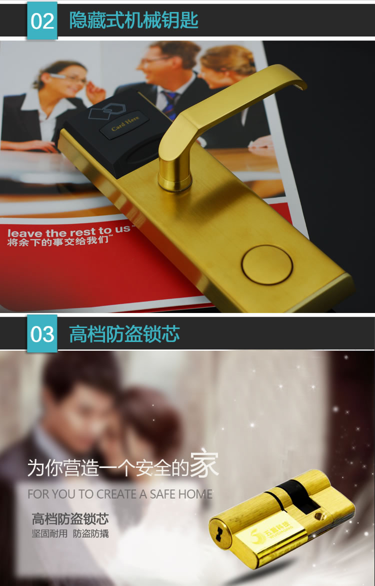 英諾維智能鎖 智能電子門鎖優質PVC、隱藏式鎖頭蓋