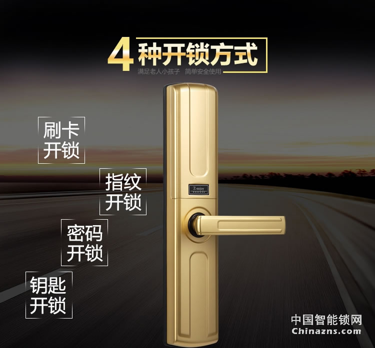 恒眾鑫智能指紋密碼鎖G5 防盜門智能密碼門鎖木門磁卡電子鎖