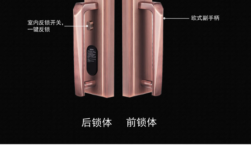 豪力士指紋鎖  L8866F手機感應智能鎖家用防盜大門密碼鎖刷卡智能電子鎖