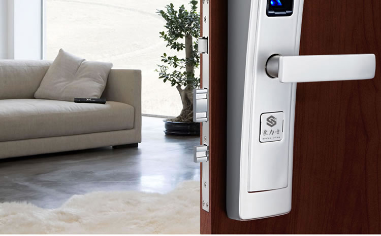 豪力士智能鎖指紋鎖 D5688F家用防盜門密碼磁卡感應電子鎖