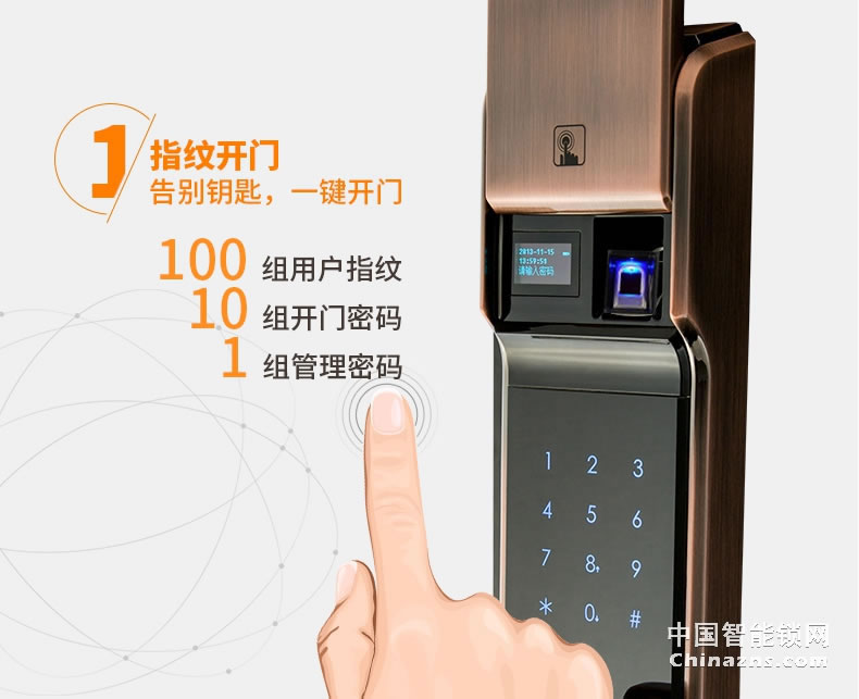 移康智能指紋鎖 家用密碼鎖智能鎖木門防盜大門鎖