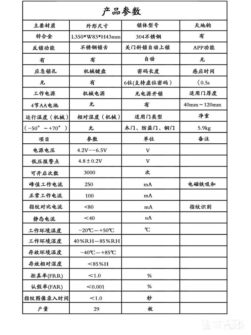 嘉華盛按鍵式密碼鎖 智能指紋鎖 家用電子鎖