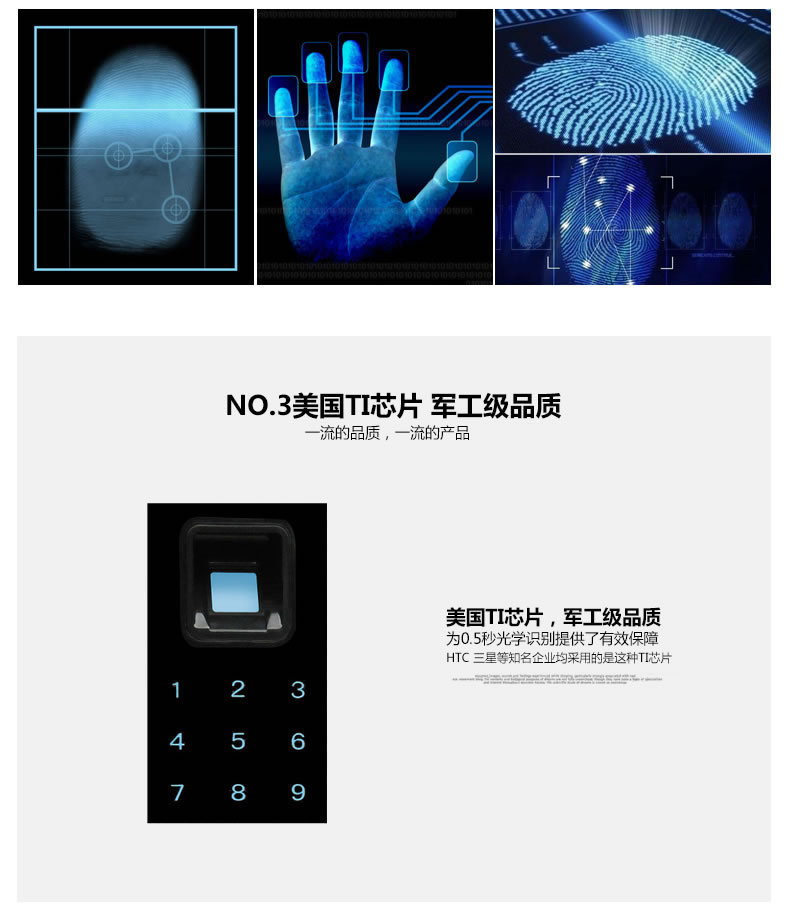 美好家智能鎖 智能遠程遙控門鎖 別墅指紋密碼鎖