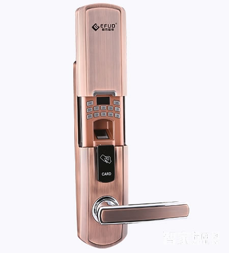 愛而福德指紋密碼鎖 8050滑蓋智能鎖刷卡鎖防盜