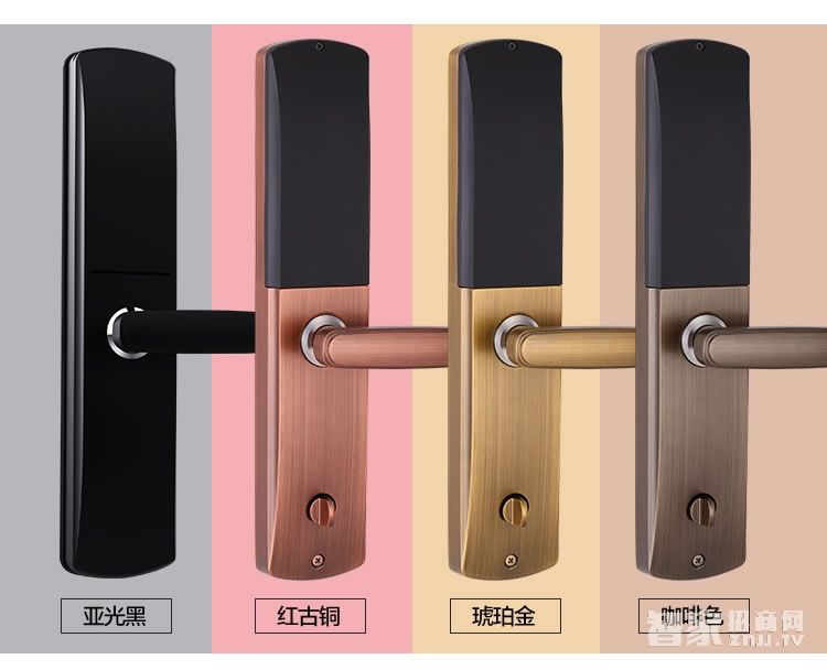 愛波瑞Abrain智能鎖 滑蓋指紋密碼鎖 鋅合金智能門鎖