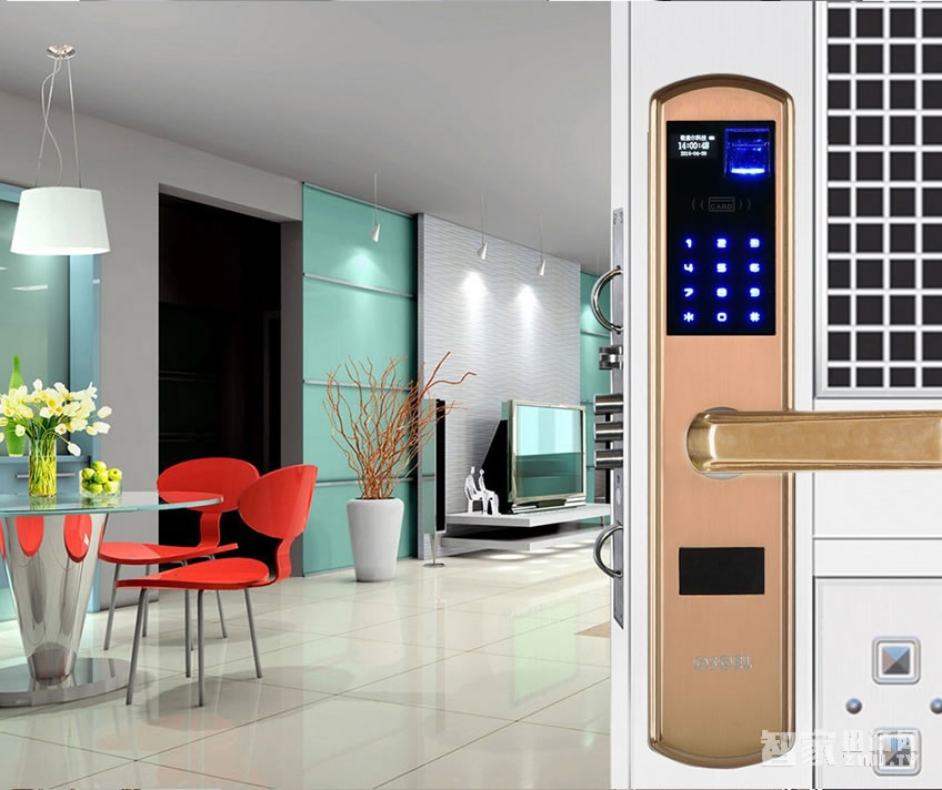 歐索爾智能鎖 直板指紋鎖密碼鎖 防盜刷卡鎖