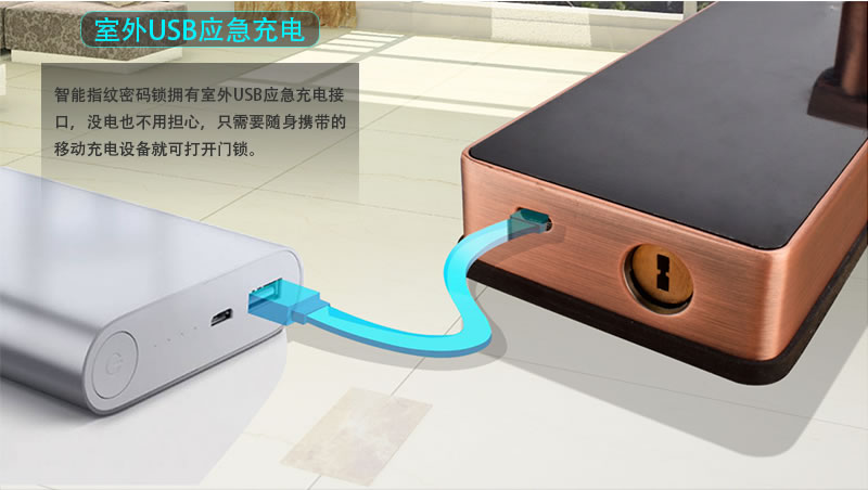 慧星辰智能鎖 半導(dǎo)體指紋密碼紅膜鎖 直板防盜門鎖