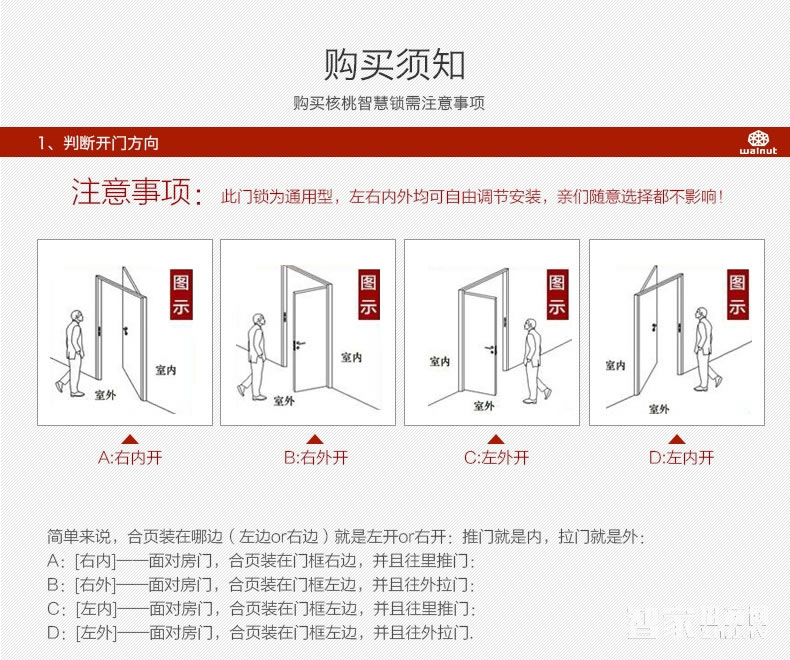 核桃智能鎖 手機(jī)藍(lán)牙開(kāi)鎖 智能卡鎖W2