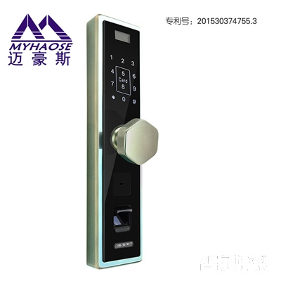 靈寶辦公指紋密碼鎖 防盜門木門電子刷卡鎖