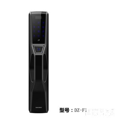 櫻花全自動指紋鎖 密碼鎖 寶石黑 直板