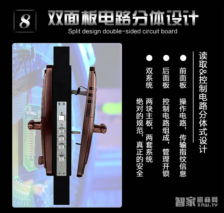 如神家用指紋鎖 防盜指紋密碼鎖 防貓眼開鎖