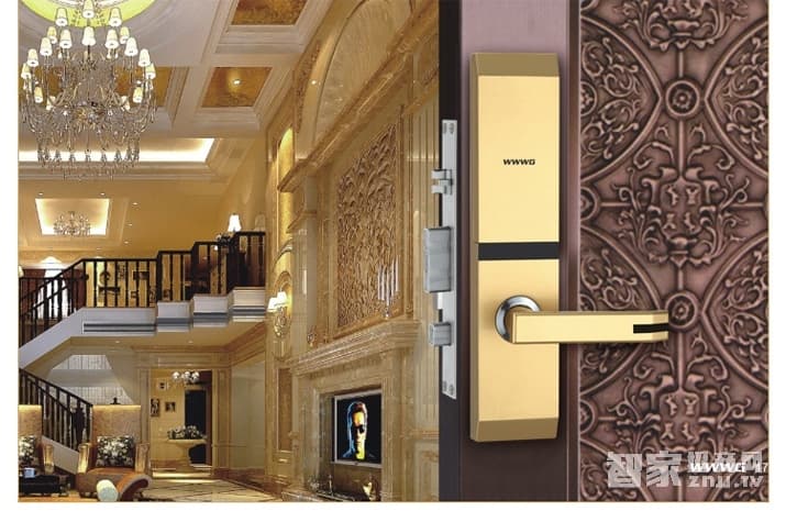 方潤斯智能鎖 公寓滑蓋智能指紋鎖 電子感應密碼鎖