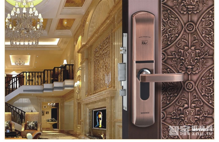 方潤斯智能鎖 不銹鋼電子密碼鎖 公寓大門防盜指紋鎖