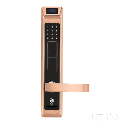 九安智能指紋鎖密碼鎖直板不銹鋼材質(zhì)PVD金色