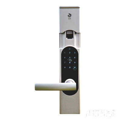 九安智能指紋鎖密碼鎖滑蓋鋅合金材質(zhì)珍珠鉻