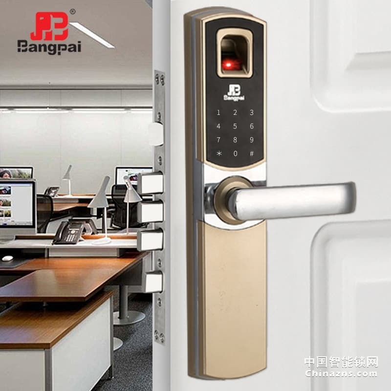 邦派家用指紋鎖密碼鎖 大門鎖智能防盜門鎖