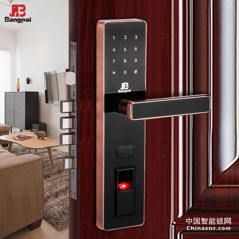 邦派指紋密碼大門鎖 智能門鎖A9