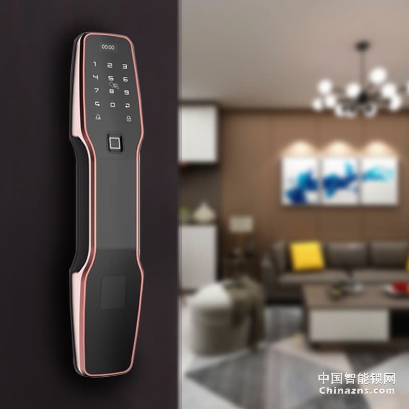 邦派全自動家用智能鎖 指紋鎖app微信密碼鎖
