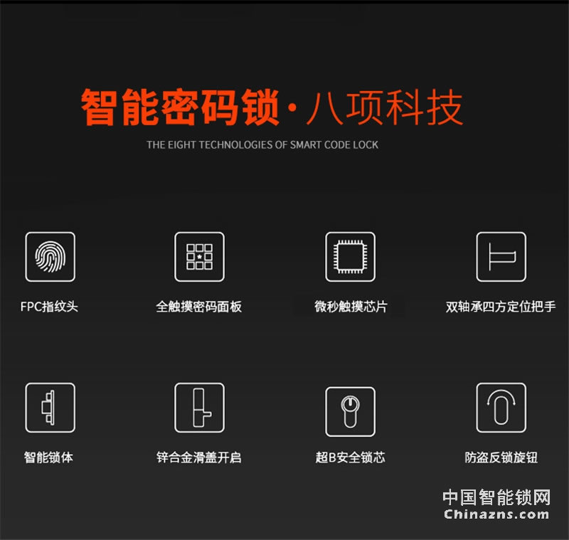 邦派全自動家用智能鎖 指紋鎖app微信密碼鎖