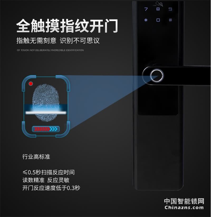 邦派家用防盜門鎖 指紋鎖app密碼鎖