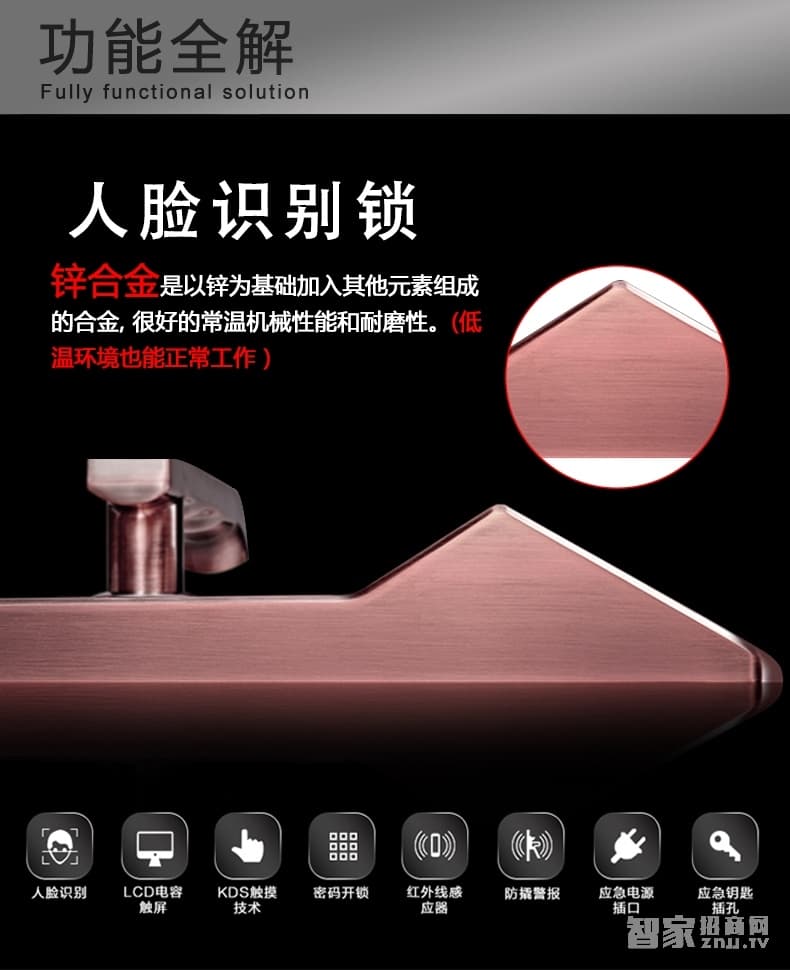 索掌門(mén)智能鎖 人臉識(shí)別鎖 家用防盜面部識(shí)別智能鎖