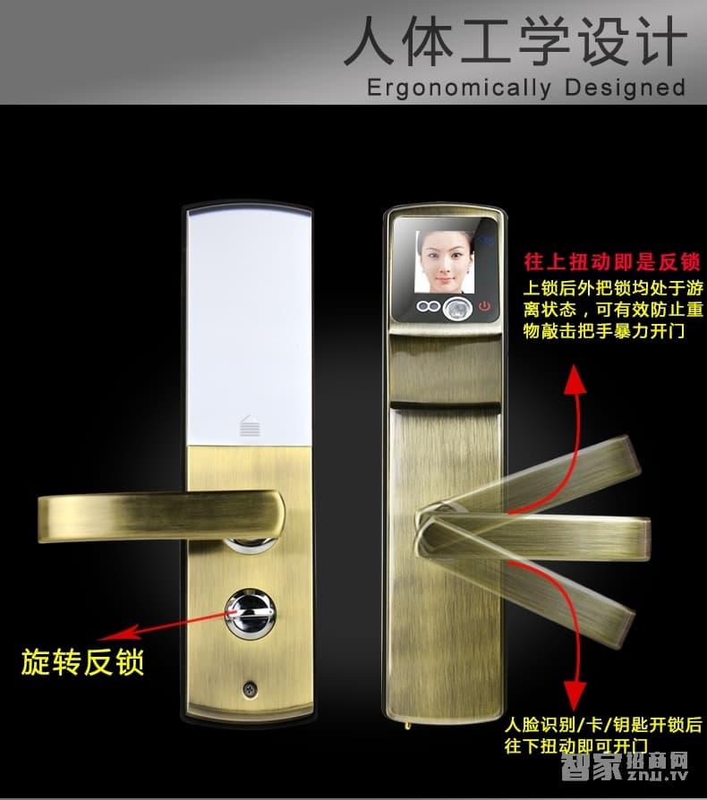索掌門(mén)智能鎖 人臉識(shí)別鎖 家用防盜面部識(shí)別智能鎖