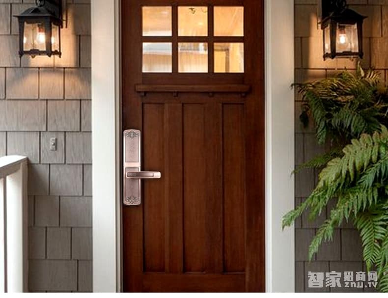 索掌門玻璃門鎖 滑蓋玻璃門智能鎖