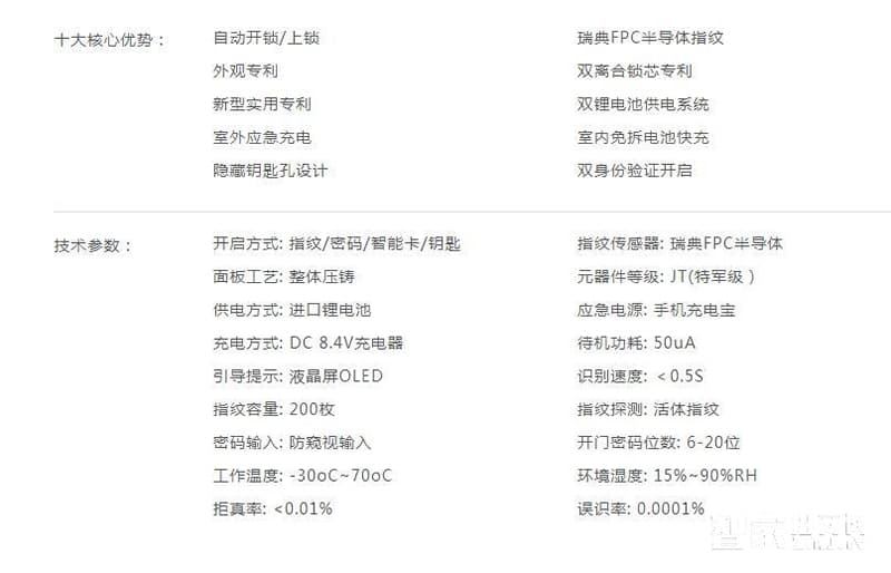 AOC全自動(dòng)智能鎖 家用防盜門電子門鎖