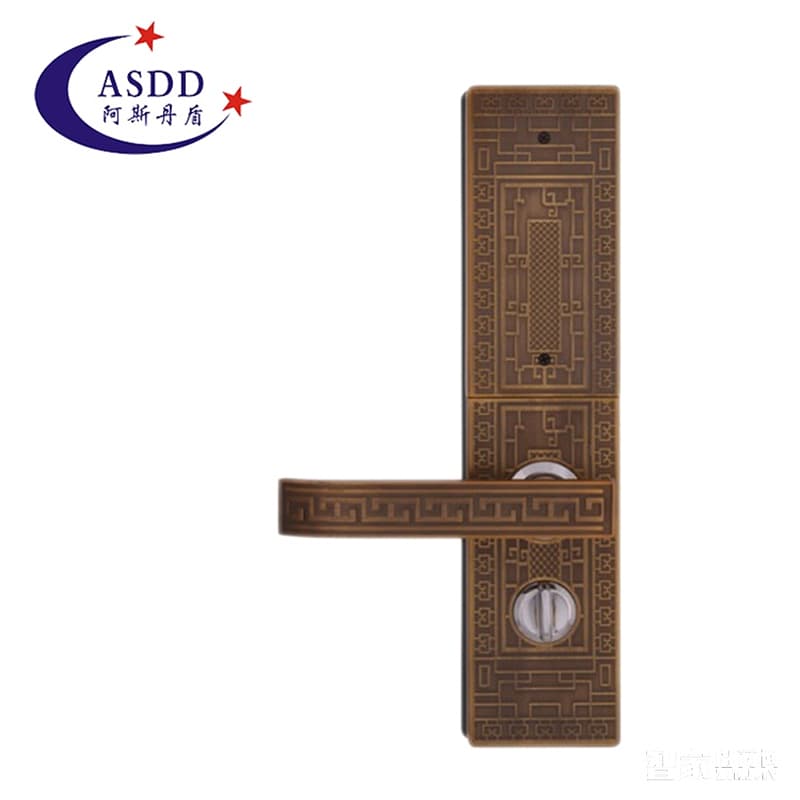 阿斯丹盾復古滑蓋智能鎖 別墅指紋密碼鎖