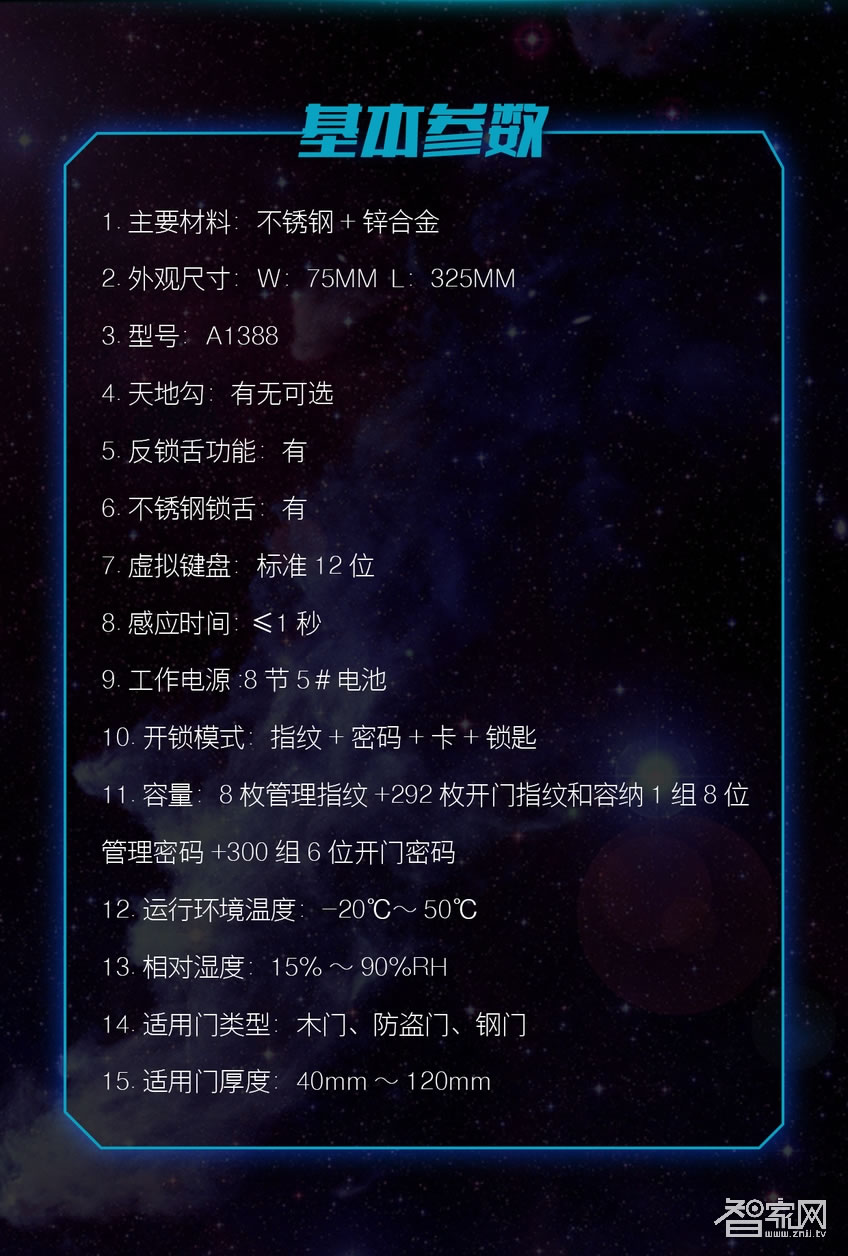 阿斯丹盾指紋密碼鎖 四合一開門方式