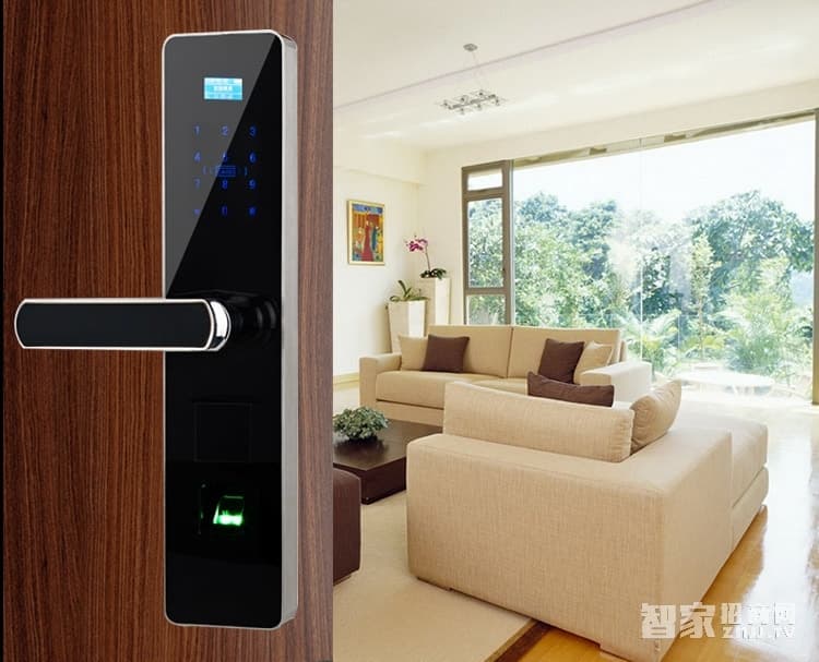 阿斯丹盾直板指紋密碼鎖 不銹鋼家用智能鎖