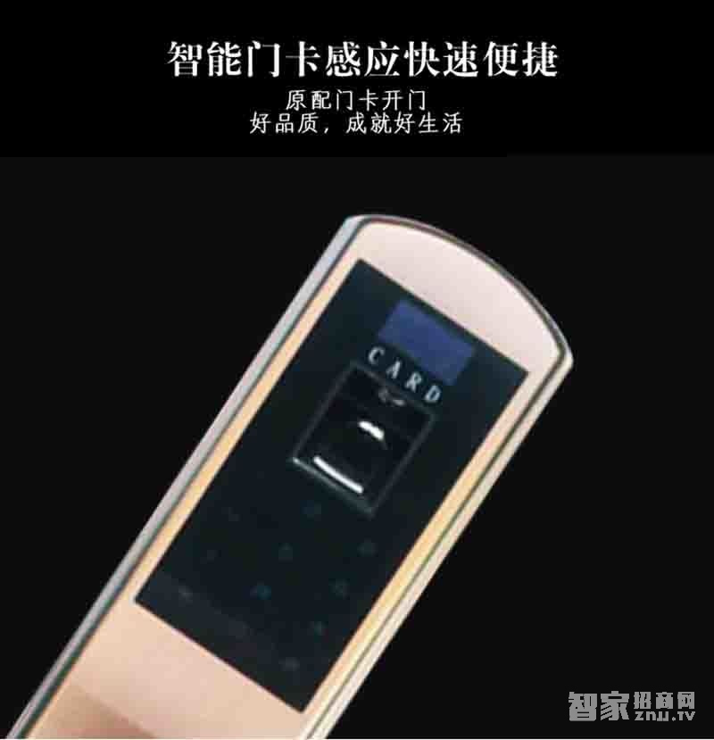 堅甲衛士不銹鋼智能指紋鎖 密碼刷卡遙控鎖