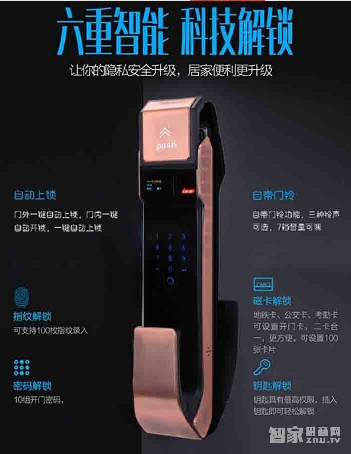 堅甲衛士全自動仿三星指紋鎖 刷卡滑蓋鎖