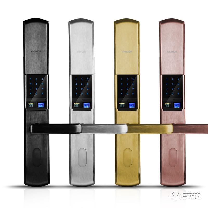 摩薩迪智能鎖 MLS-001不銹鋼智能鎖滑蓋指紋鎖