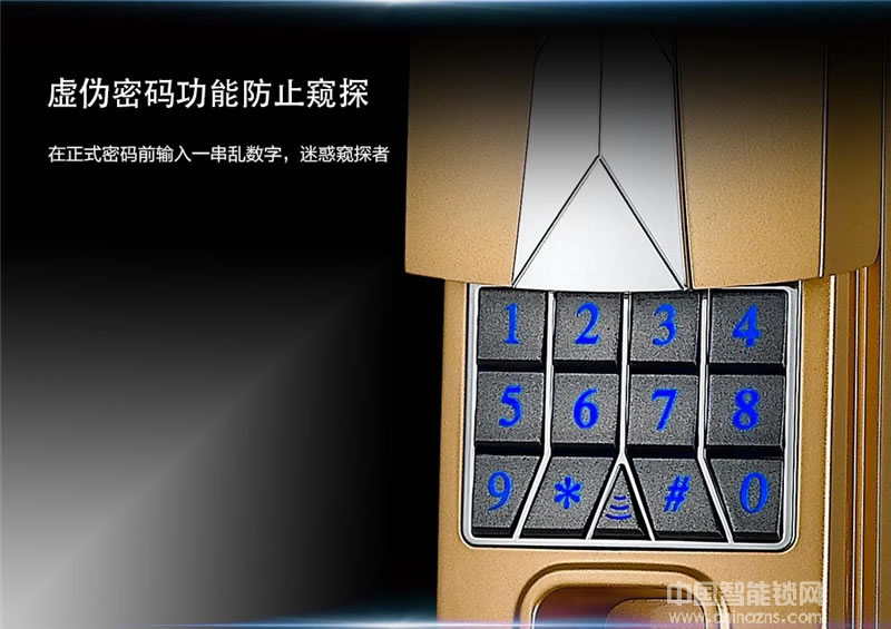 艾菲爾指紋鎖 高檔小區公寓防盜門鎖 智能指紋密碼鎖