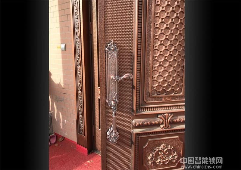 艾菲爾指紋鎖 別墅專用滑蓋智能鎖 歐式智能指紋鎖