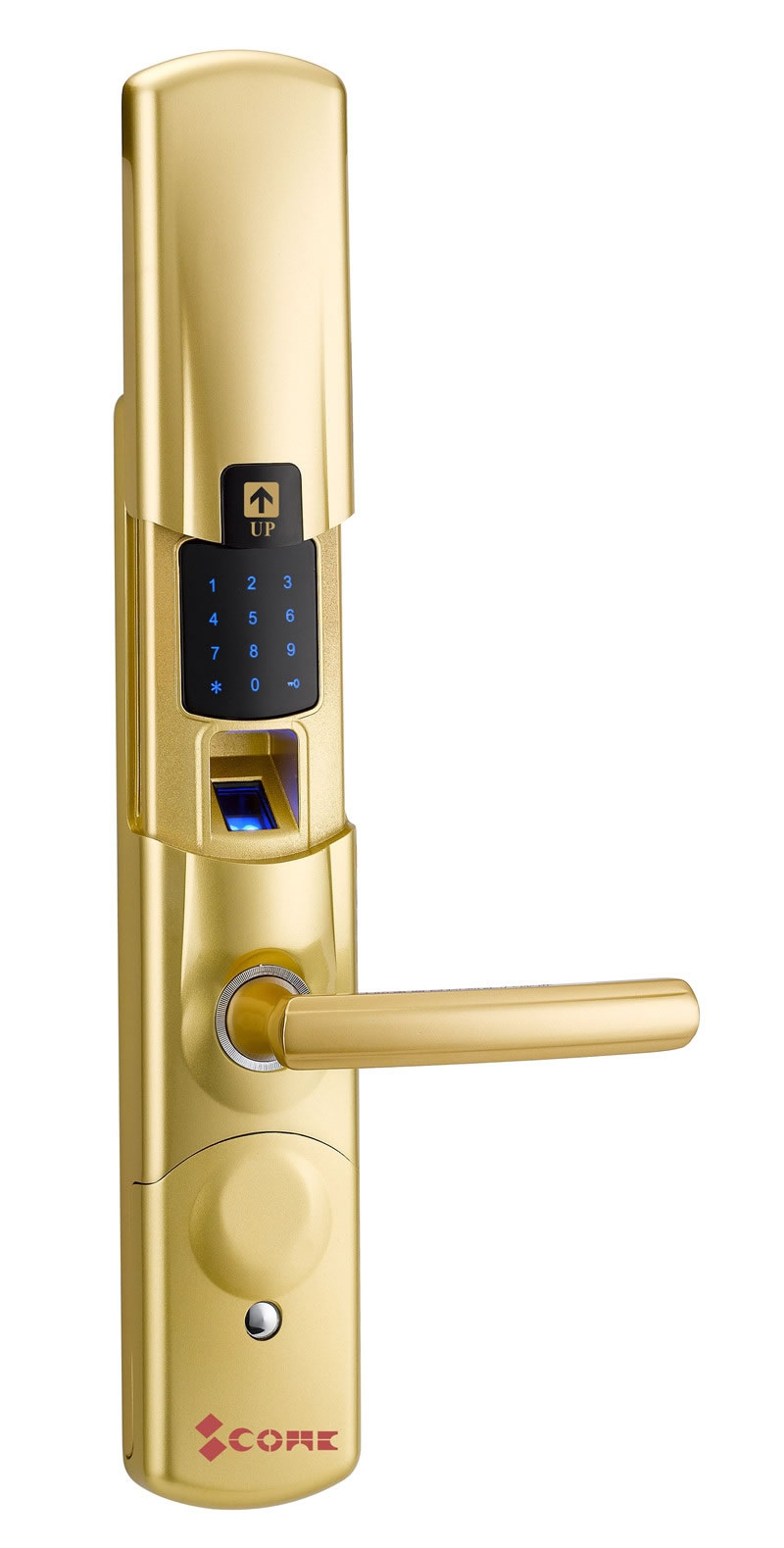 史康姆不銹鋼滑蓋指紋鎖 別墅公寓智能門鎖