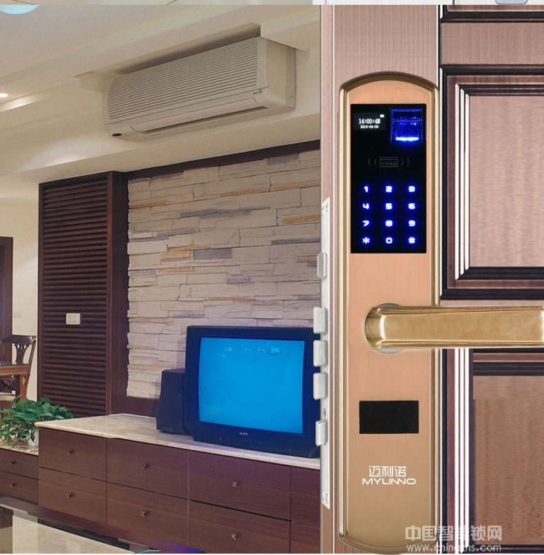 邁利諾智能鎖 酒店指紋鎖密碼鎖 免開孔智能門鎖