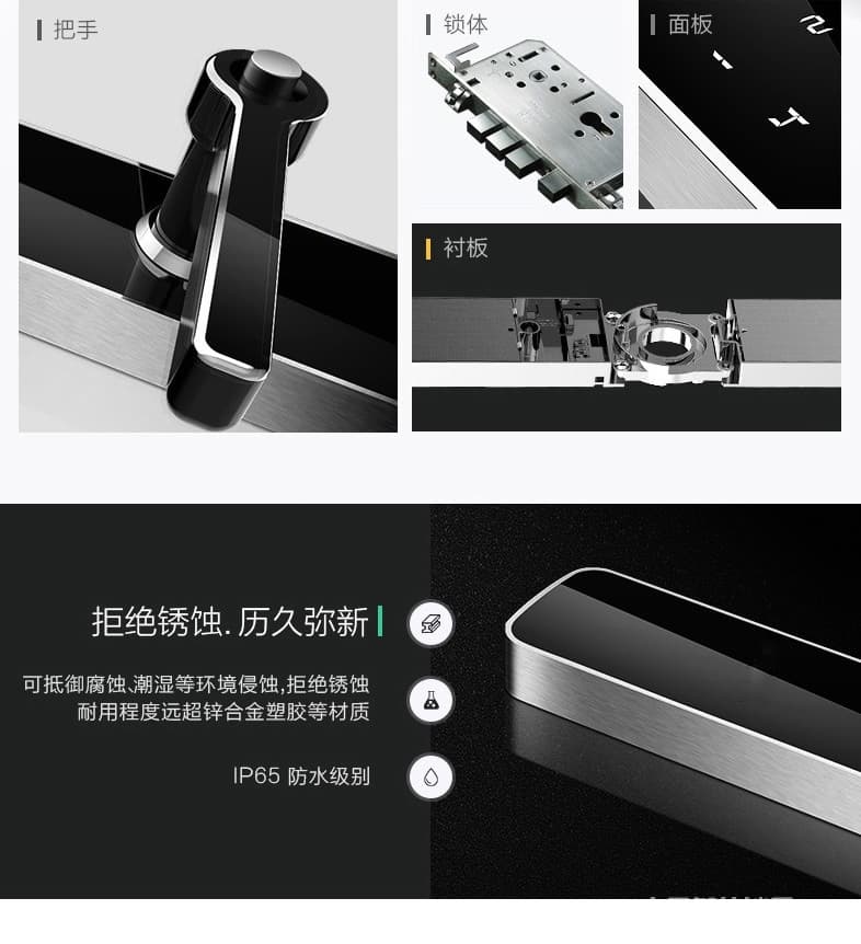 邁利諾智能鎖 家用防盜指紋鎖 超C級防盜報警鎖