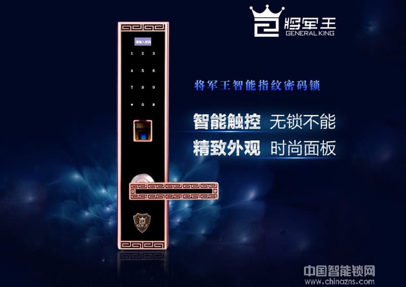 將軍王智能鎖 別墅指紋密碼鎖