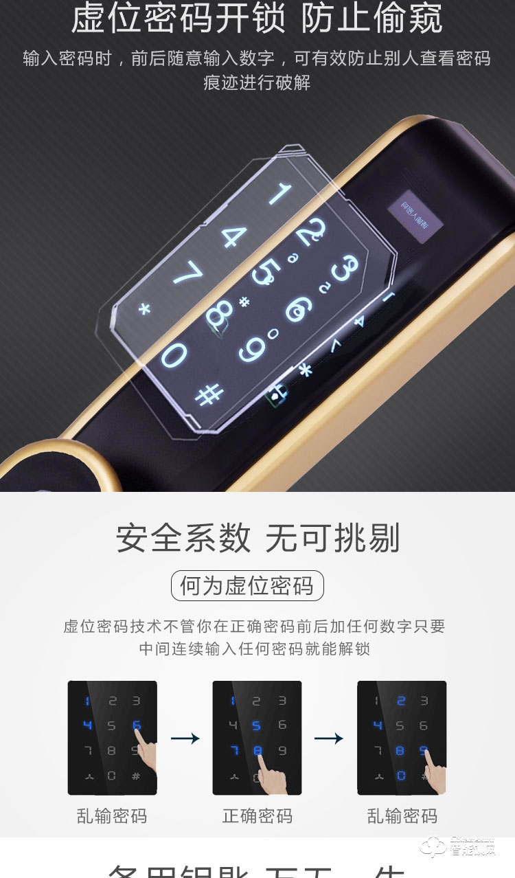 駿奇多功能智能門鎖 APP組合感應(yīng)電子鎖