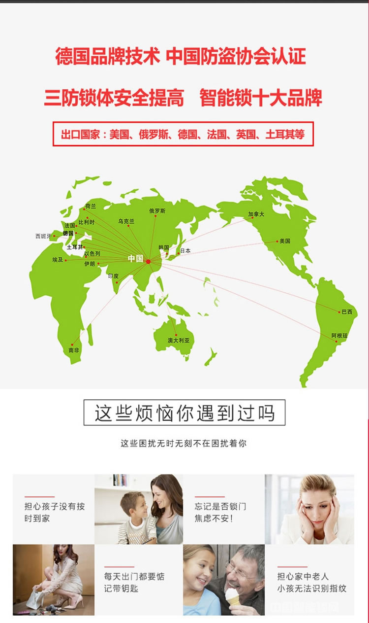 視佳房門感應電子鎖 家用防盜門指紋鎖