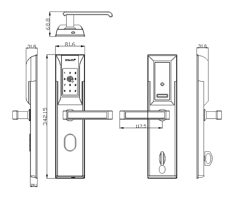 華品出租房APP動態(tài)密碼鎖 公寓指紋密碼鎖