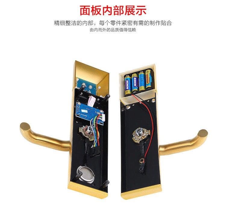 華品智能鎖 不銹鋼刷卡電子鎖 智能鎖機械密碼鎖