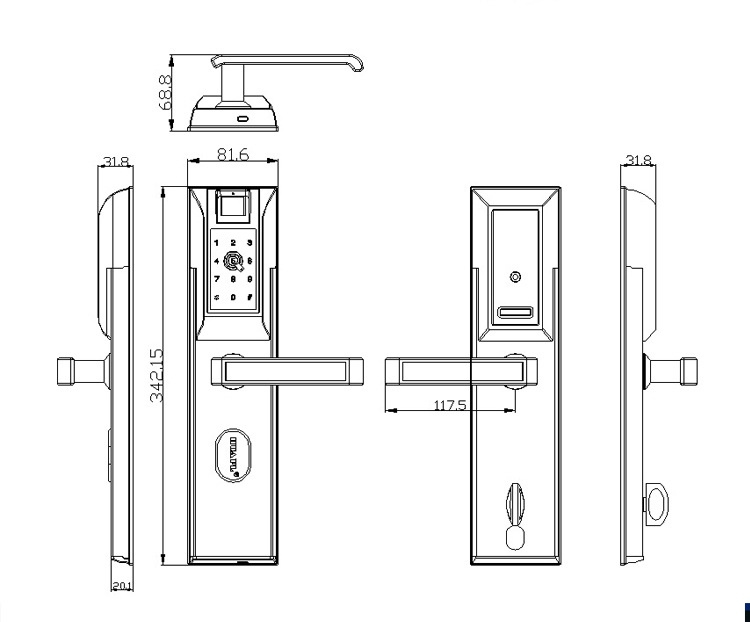 華品智能鎖 家用智能指紋鎖 APP智能門鎖