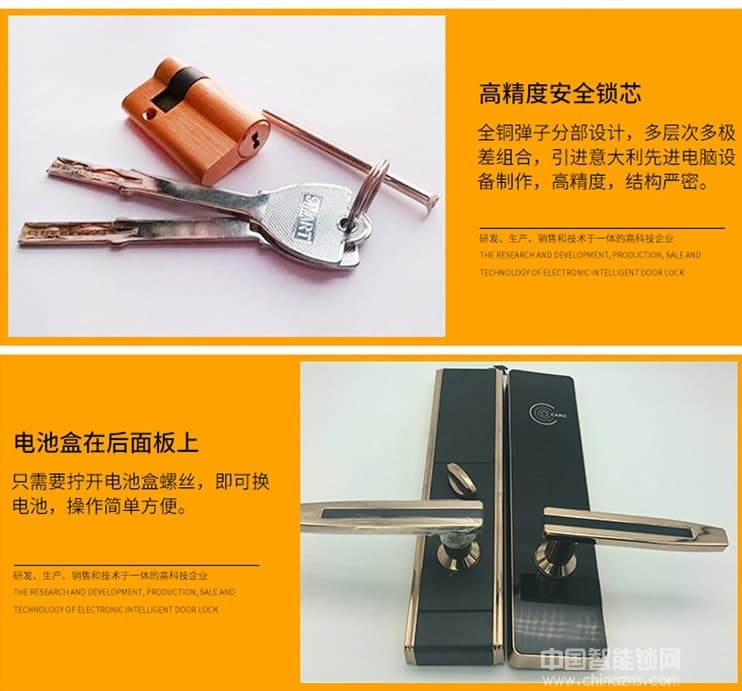 華品智能鎖 公寓電子門鎖 賓館酒店磁卡感應鎖