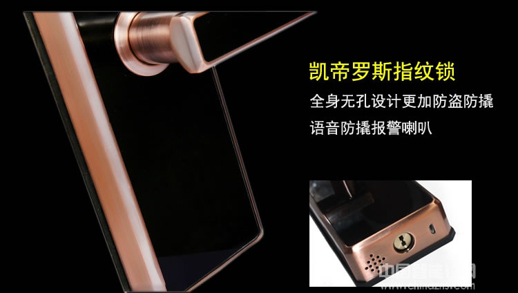 凱帝羅斯滑蓋指紋密碼鎖 智能防盜門電子門鎖