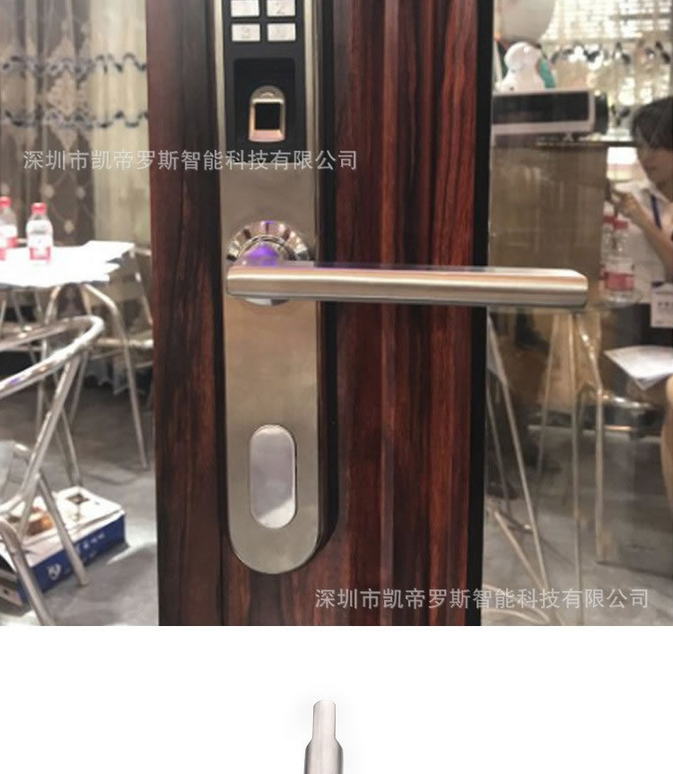 凱帝羅斯斷橋鋁指紋鎖 平移門框鎖